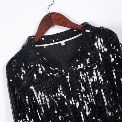 Jacket with Sequins and Tassels Dreamofthe90s image 21
